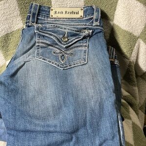 Rock Revival Women's Classic Blue Boot Cut Jeans